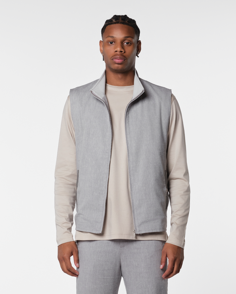 LINEN TECH GILET - IVORY – Maison kalyx