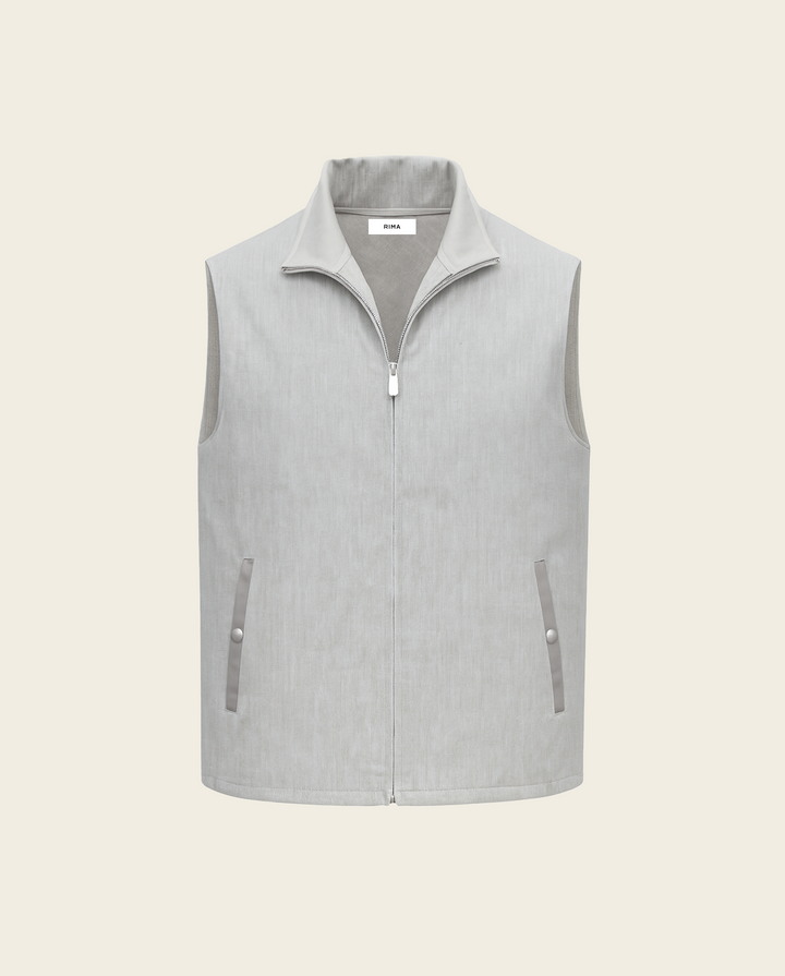 LINEN TECH GILET - IVORY – Maison kalyx
