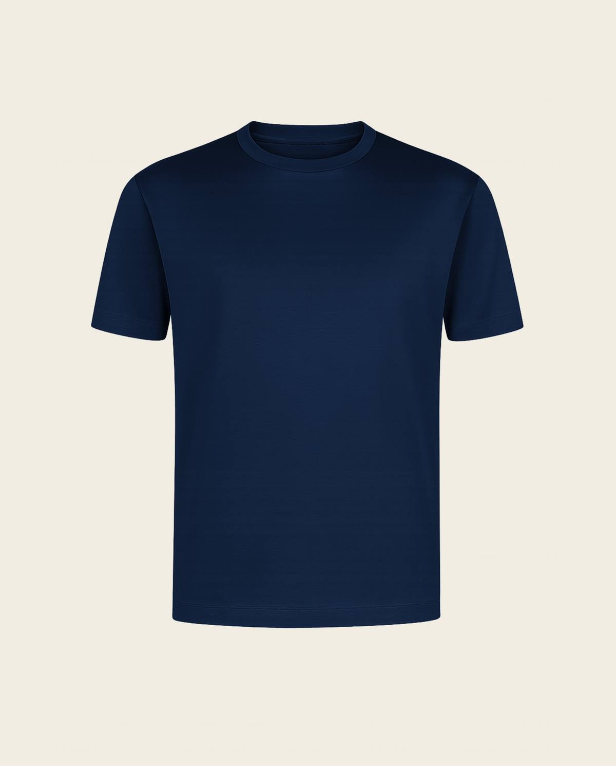 LUXE LINEN T-SHIRT - NAVY BLUE